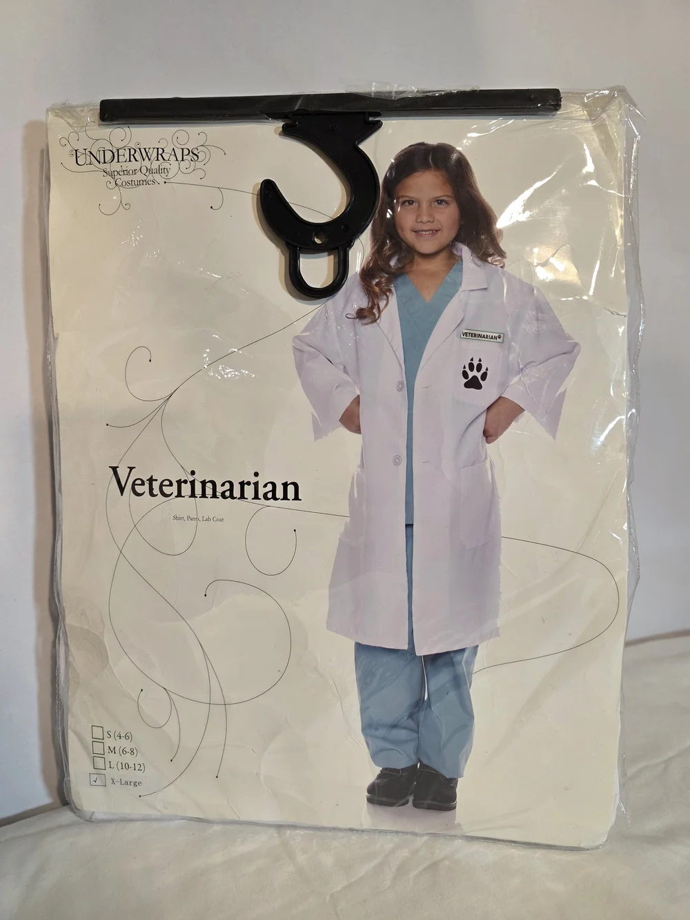 NEW Underwraps Veterinarian Costume Lab Coat Pants Shirt Youth XL Vet Doctor Paw